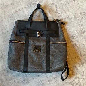 Gray/Purple Henri Bendel Jetsetter Backpack